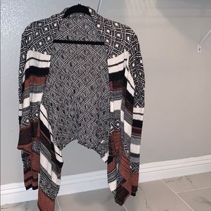 Multi pattern cardigan